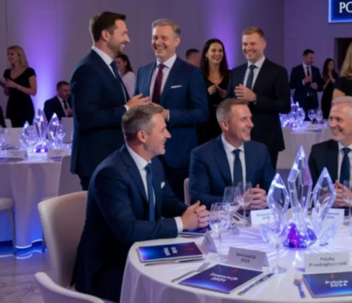 Event firmowy TRU studio z tematycznymi stołami i elegancką scenografią